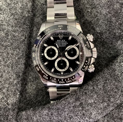 rolex cosmograph daytona stainless steel black ceramic bezel 116500ln 2016|rolex daytona 116500ln.